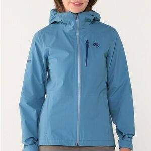 Outdoor Research Women's Aspire 3L Jacket Blue Rain Jacket